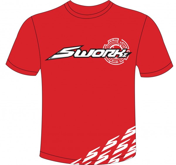 Camiseta Roja Sworkz Talla 3XL